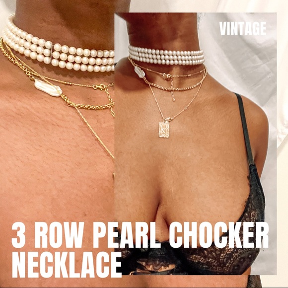 PEARL CHOCKER NECKLACE - Picture 1 of 6